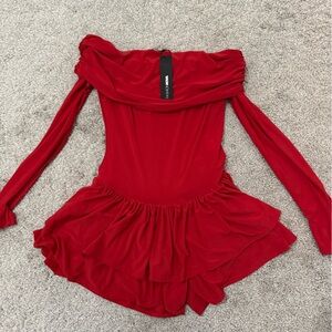 Fashion Nova Bold Red Dress